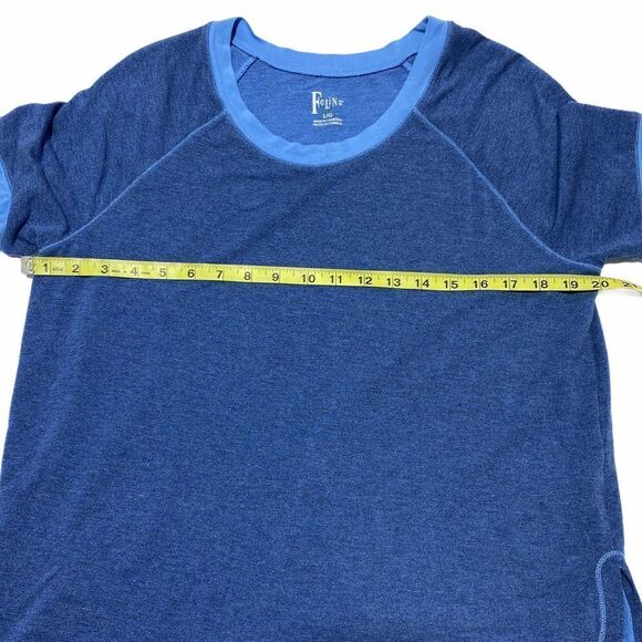 FELINA Jamie BlueTerry Scoop Neck Raglan T-shirt L - Picture 8 of 10
